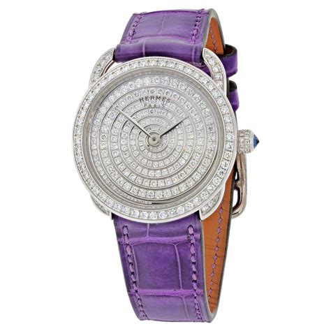 hermes watch with diamonds